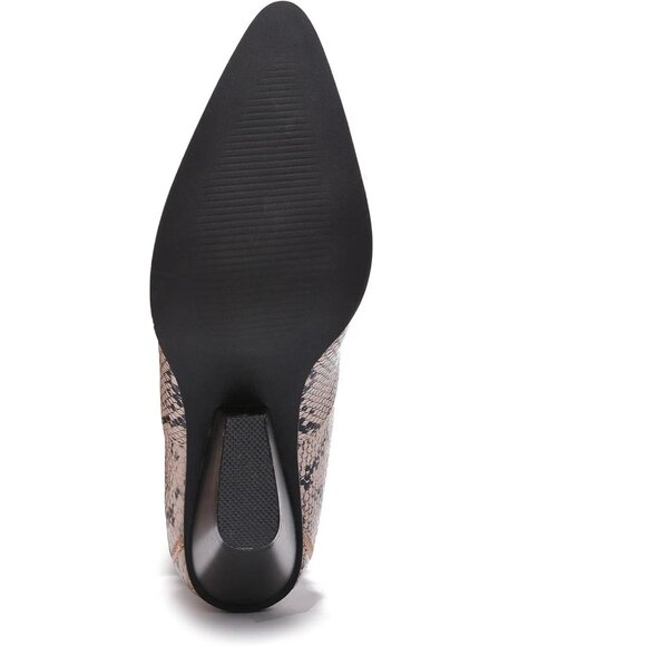 Women Snake Fabric Thigh High Over The Knee Pointed Toe Chunky Heel Fashion Boot - Picture 6 of 6